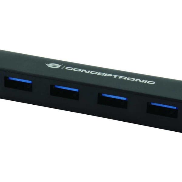 Conceptronic Nav Ctc4usb3 Usb-c 4 Hamnar Svart
