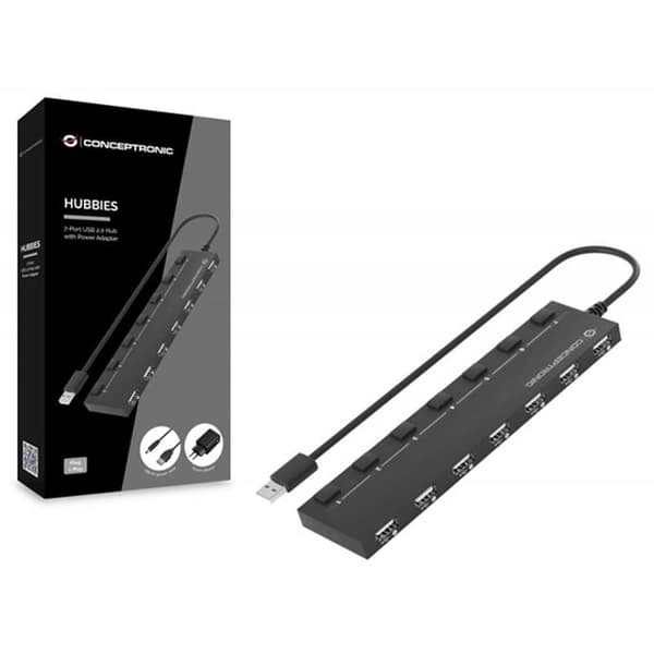 Conceptronic Nav Hubbies08bp Svart