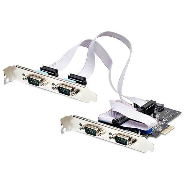 Startech Ps74adf-serial-card Pci-e Expansionskort Svart