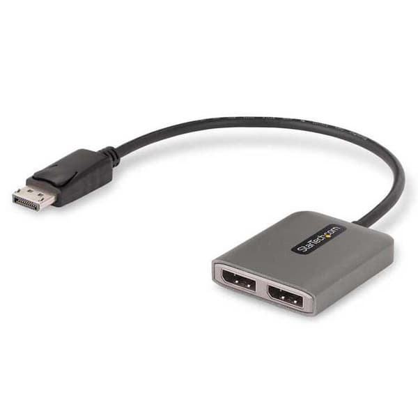 Startech 2 Displayport-hubb