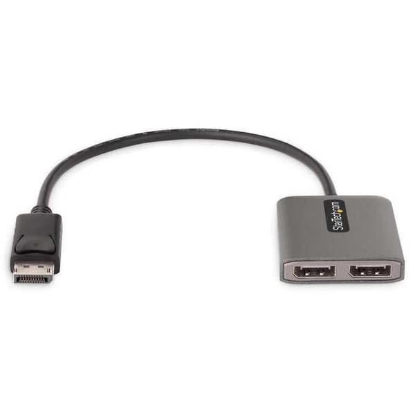 Startech 2 Displayport-hubb