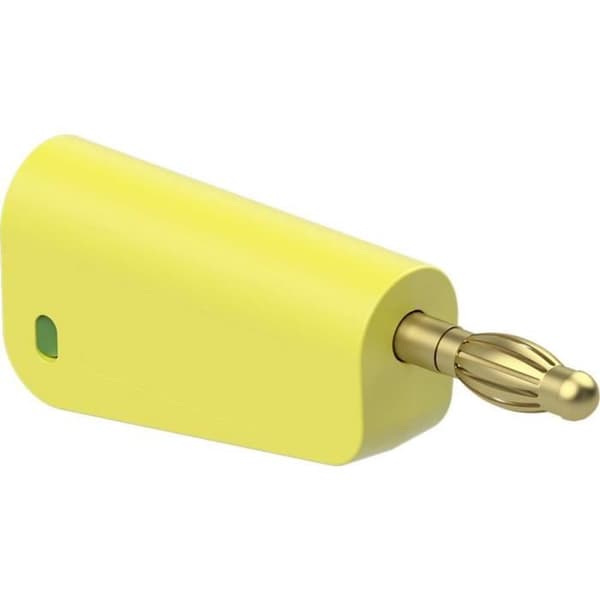 Stäubli LQ-4A-39 Laboratorieplugg hane Stift Ø: 4 mm Gul, Grön 1 st.