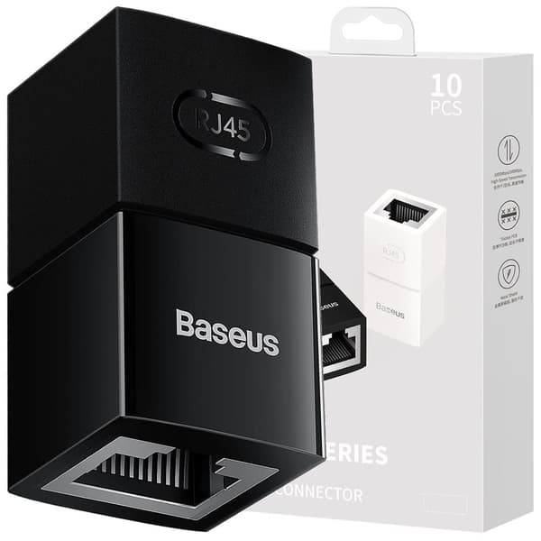 Nettverkskontakt Ethernet-kabelkontakt RJ-45 Baseus AirJoy Series 10 stk - svart