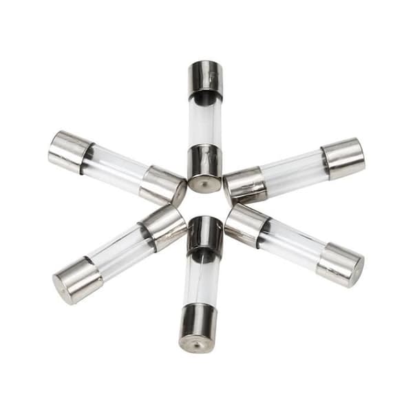 Glassäkringsset med 5 delar - 5mm x 20mm - Snabb 250V - 5A