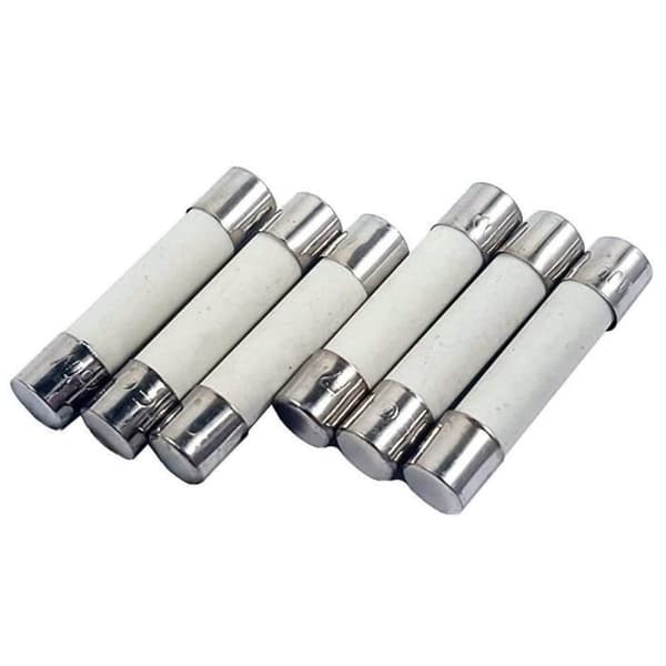 Keramisk säkring - Set med 2 delar - 6 mm x 30 mm - Snabbt slag - Snabbt - 250V - 0,5A