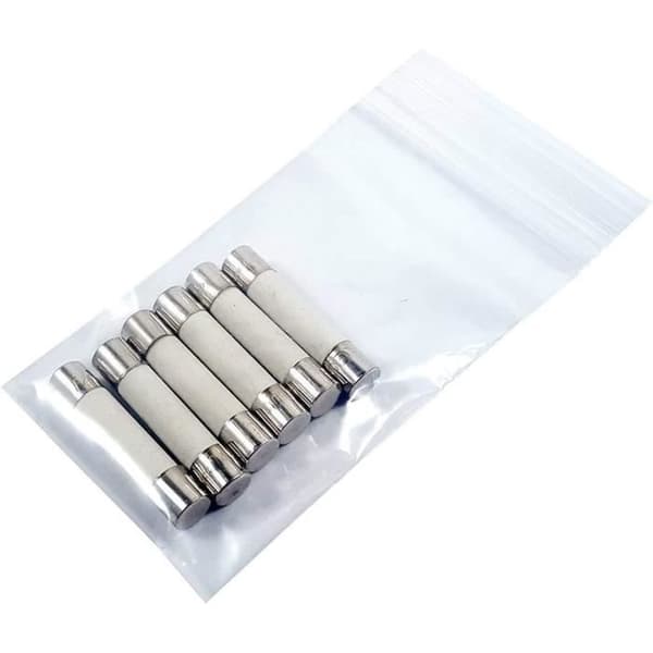 Keramisk säkring - Set med 2 delar - 6mm x 30mm - Snabbt blås - Snabbt - 250V - 1A