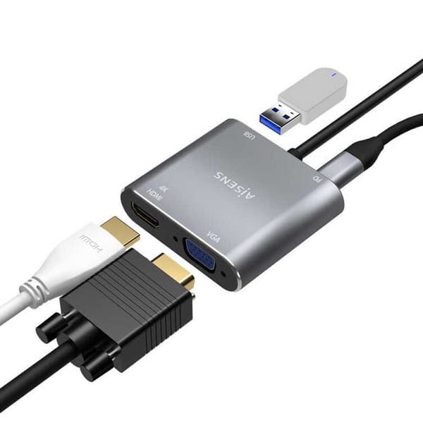 Aisens Usb-c Hdmi 4k Hub Søvfarvet