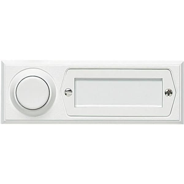 Klockknapp 1 uttag Grothe 51013 vit 12 V/1,5 A