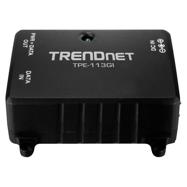 Trendnet Gigabit Power Over Ethernet -injektori-muunnin Musta