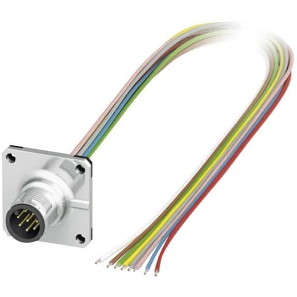 M12 hane undersockel för Phoenix Contact sensor-ställdon SACC-SQ-M12MS-8CON-25F-0.5 1441561 Pol: 8 Förpackning: 1 st (s)