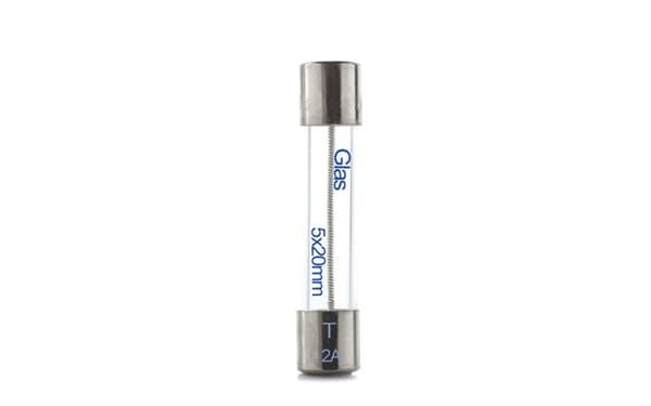 Edi-tronic Säkring - 13208 - Glassäkringar 2A Långsam 5x20mm 250V Trage TYP522 10-Pack 10 st