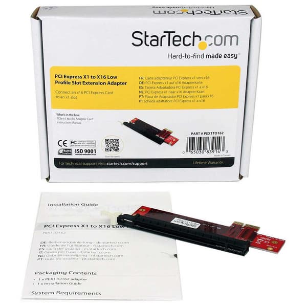 Startech Pci-e-expansionskort X1 Till X16 Svart