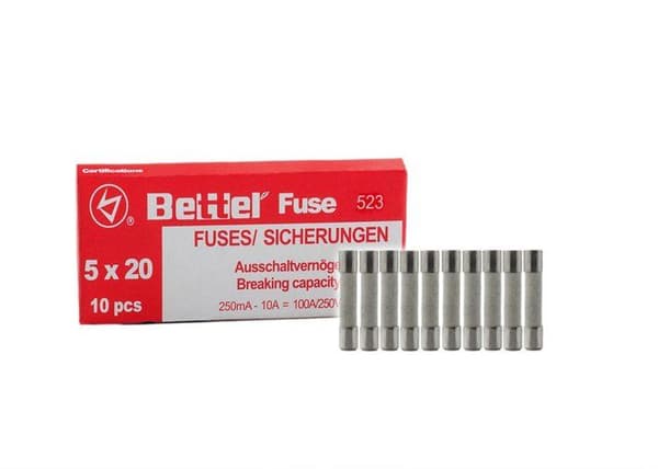 Edi-tronic säkring - 13219 - keramisk säkring 1,6A snabb 5x20mm 250V Flink TYP523 10-pack 10 st.