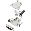 Miniatyrbild 1 av 2: Amphenol L17DTZF09-RG+L717SDE09P Hane SUB-D samlingssats 180 ° Antal poler (antal): 9 Lödhylsa 1 st.