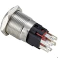 Miniatyrbild 2 av 2: TRU COMPONENTS TC-12647476 Tryckknapp 250 V/AC 3 A 1 x Av/(På) IP65 RGB momentan rostfritt stål 1 st.