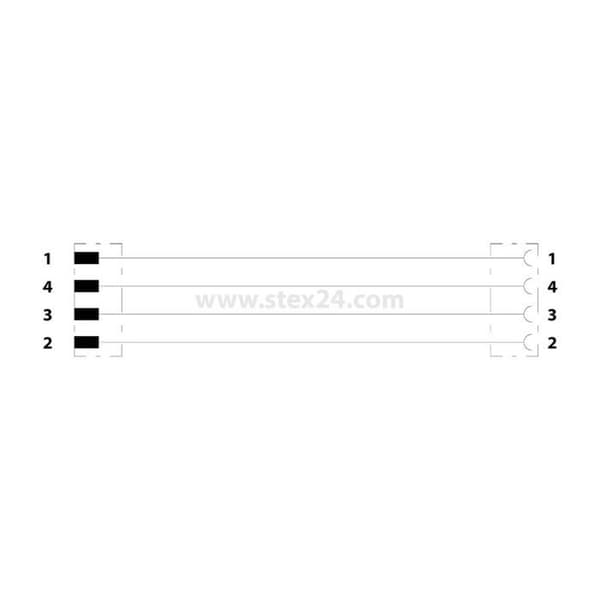 Kabel för sensorer/ställdon Phoenix Contact SAC-4P-M 8MS/0,3-PUR/M 8FS 1682142 Innehåll: 1 st.