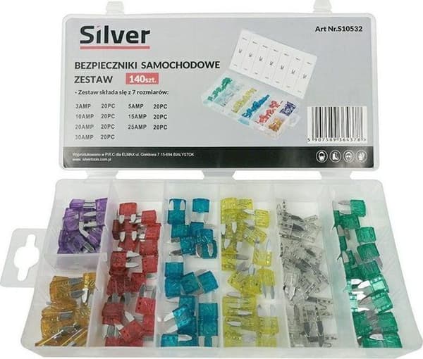 Smältbart Silver - 10532 - FUSIBLES Argent 3-30A 130 st. /ARGENT