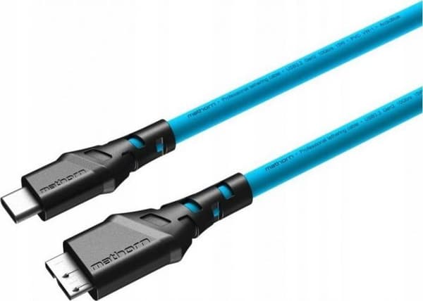 Eaton strömkontakt - MTC-530 - Mathorn USB-kabel Fotokabel 5 m 10 Gbit/s USB C - MicroB ArcticBlue