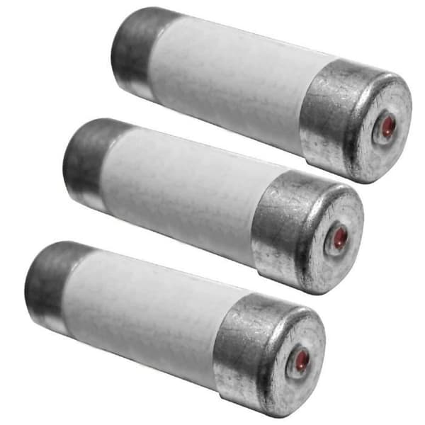 ZENITECH 3 keramiska säkringar 10,3x25,8mm 16A med indikatorlampa
