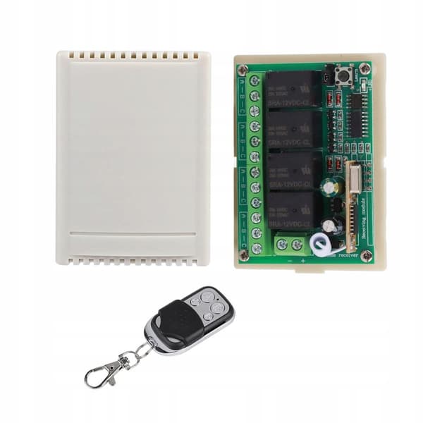 Relämodul med fjärrkontroll 433 MHz