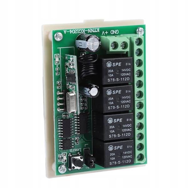 Relämodul med fjärrkontroll 433 MHz