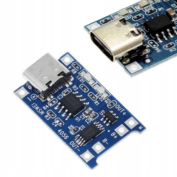 LI-ION batterioplader med USB type C 5V 1A med beskyttelse