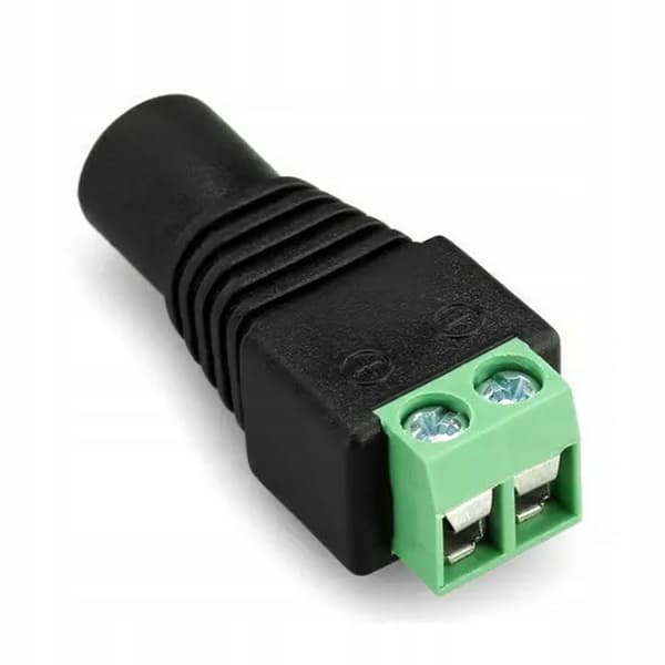 CCTV-uttag 5,5 mm / 2,1 mm - hona