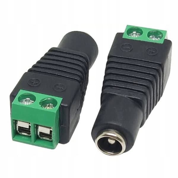 CCTV-uttag 5,5 mm / 2,1 mm - hona
