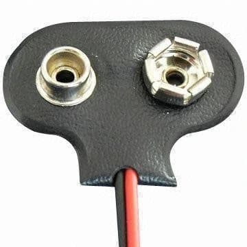 Batteriadapterstik 9V DC 2.1/5.5
