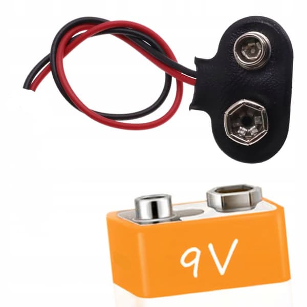 Batteriadapterstik 9V DC 2.1/5.5