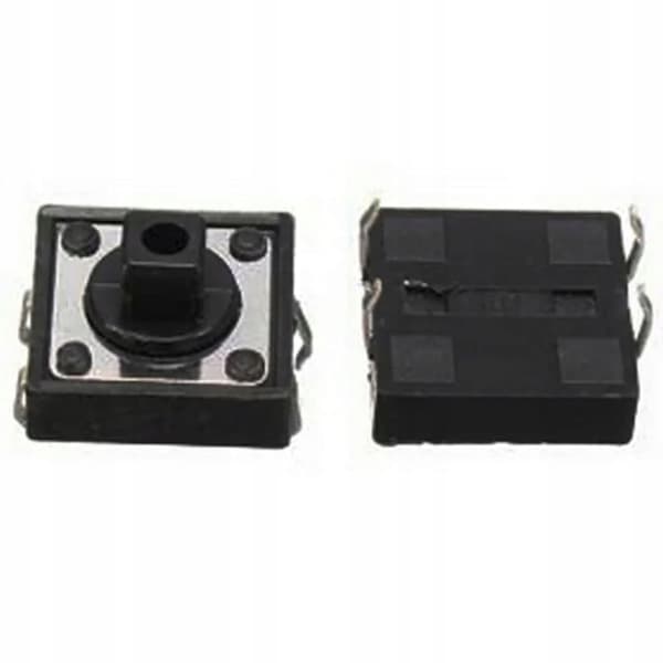 Taktafbryder 12x12 mm h= 7mm 2 stk.