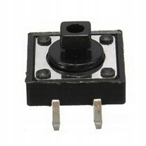 Taktafbryder 12x12 mm h= 7mm 2 stk.
