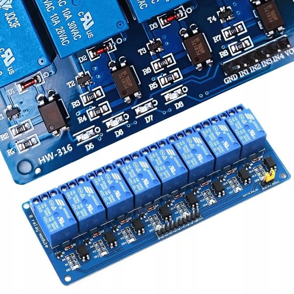 Rosfix 8-kanals 5v Arduino relæmodul