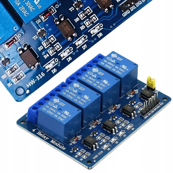 Rosfix 4-kanals 24v Arduino relæmodul