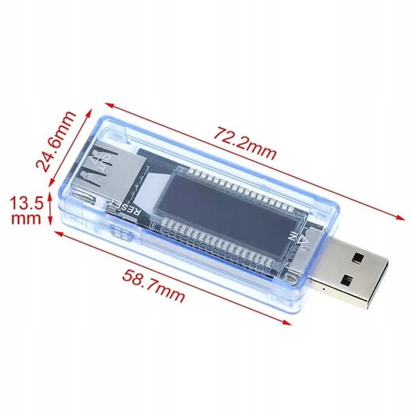 Voltmeter - amperemeter USB-tester KEWEISI KWS-V20 Voltmeter - amperemeter USB-tester KEWEISI KWS-V20
