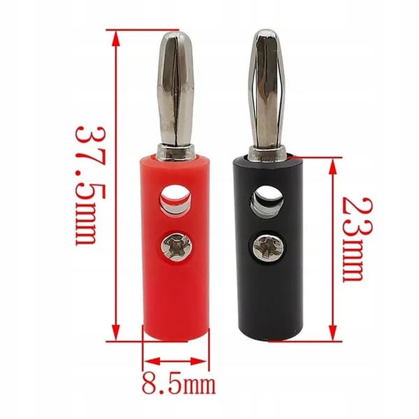 Set med 4 mm banankontakter