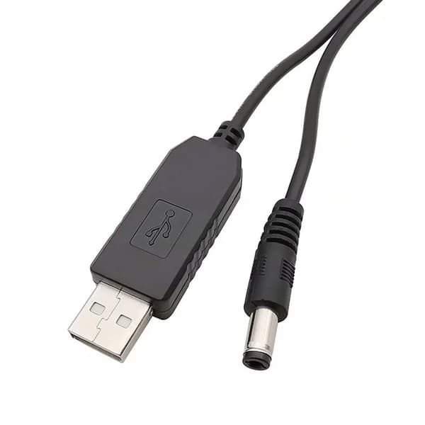 USB-konverter DC-stik 5,5x2,1 mm 5V-9V Step Up
