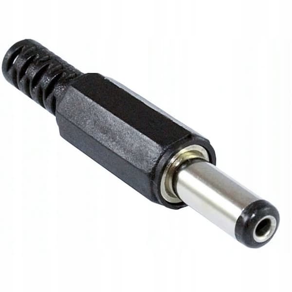 DC hunstik 5,5/2,1 mm loddet til kablet