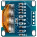 Miniatyrbillede 6 af 6: OLED-skærm 0,96" 128x64 blå I2C SSD1306