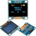 Miniatyrbillede 1 af 6: OLED-skærm 0,96" 128x64 blå I2C SSD1306