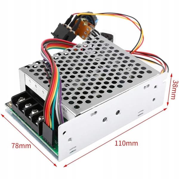 PWM DC-moottorin ohjain 10-50V 40A näytön suunnanvaihto