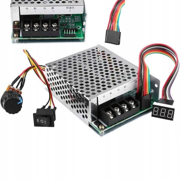 PWM DC-moottorin ohjain 10-50V 40A näytön suunnanvaihto