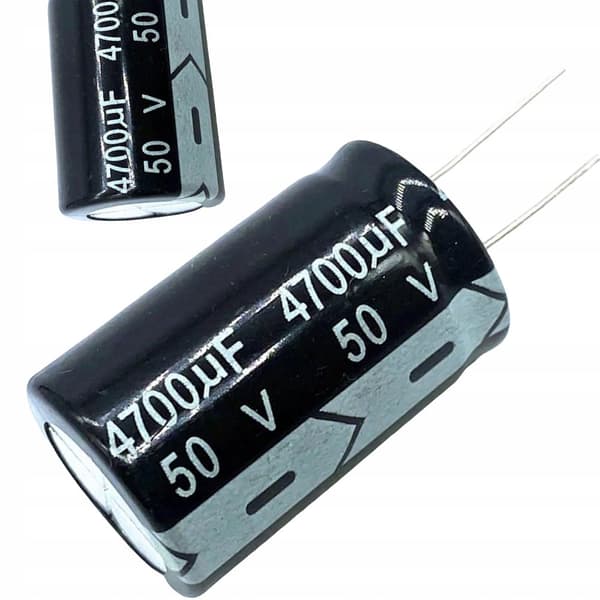 Elektrolytkondensator 4700uF 50V gennemgående hul THT 1 stk.