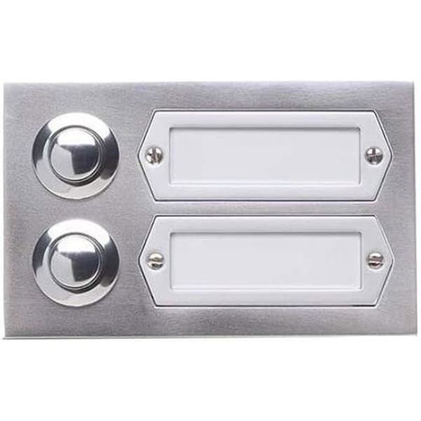 Skylt - GROTHE - eta5 02ga - Aluminium Silver - Infälld montering - Med namnskylt