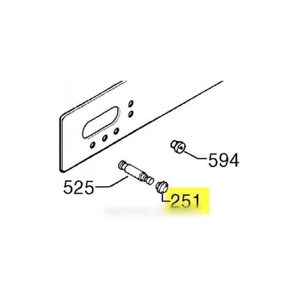 TRYCKKNAPP FÖR ZANUSSI UGN * 3565000027 ZBN766X BMS641W - 949710562 BMS641N - 949710563 BMS