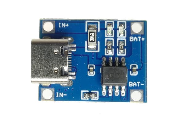 TP4056 LI-ION batterioplader med USB type C 5V 1A