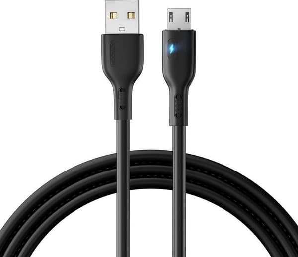 Connectör för ström Joyroom - JYR724 - USB-A - USB microUSB-kabel 2 m Svart ()