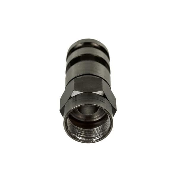 Koppling F-komprimering RG-6 svart nickel Maclean MCTV-916