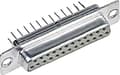 Miniatyrbild 1 av 3: Harting d-sub-kontakt - 09 67 009 4755 - D-SUB Buchsenleiste 180-deg Polzahl: 9 Löten 1St.