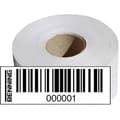 Miniatyrbild 1 av 2: Streckkodsetiketter - BENNING - 756301 - Mycket vidhäftande PVC - Numrering 0001 till 1000 - 1 rulle